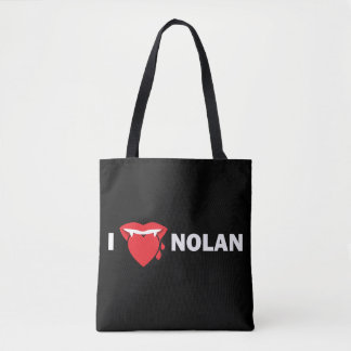 Eu amo o bolsa de Nolan (escuro)