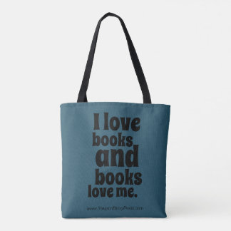 Eu amo o bolsa dos livros (a cerceta escura)