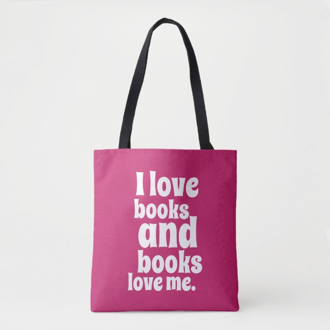Eu amo o bolsa dos livros (o pavão cor-de-rosa) (Frente)