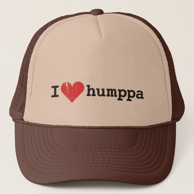 Eu amo o Boné Humppa Brown Trucker (Frente)