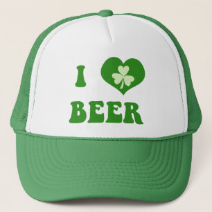 Eu amo o boné irlandês retro do chapéu do