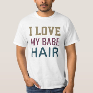 Eu amo o cabelo de minha gata e adoro t-shirt