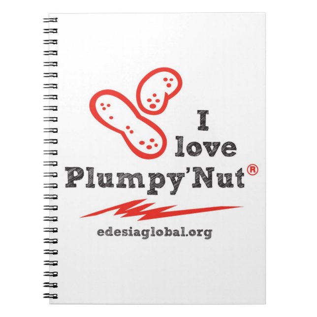 Eu amo o caderno de Plumpy'Nut (Frente)