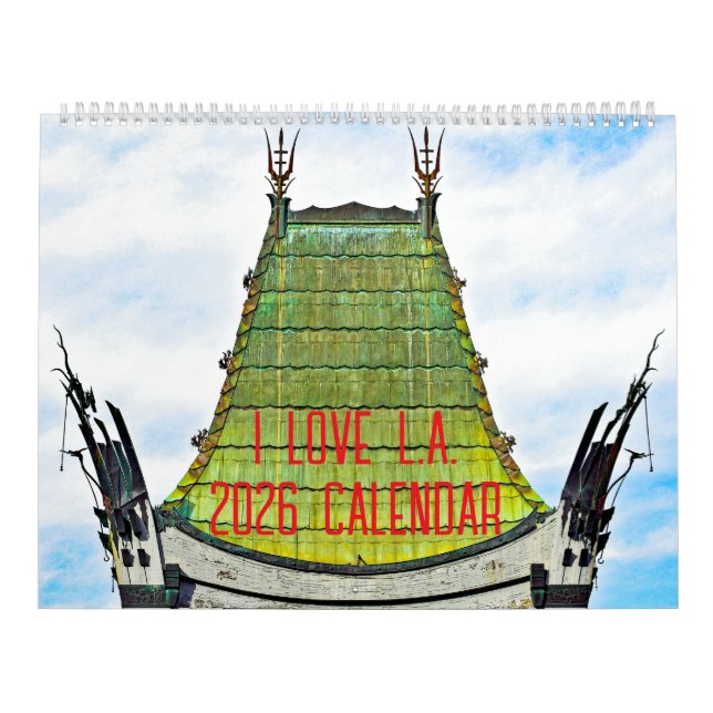 Eu AMO o Calendário de L.A. 2026 (Capa)