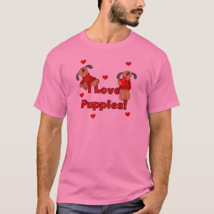 Eu amo o camiseta e os presentes dos filhotes de