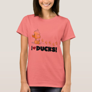 Eu amo o camiseta e os presentes dos patos