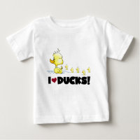 Eu amo o camiseta e os presentes dos patos