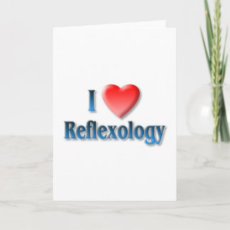 Eu amo o cartão do Reflexology