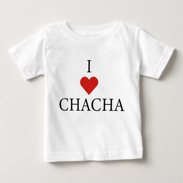 EU AMO O CHACHA Baby T-Shirt  (Frente)