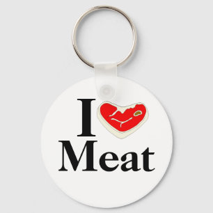 Eu amo o chaveiro da carne