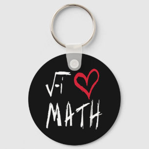 Eu amo o chaveiro da matemática