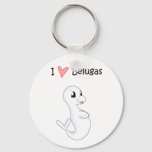 Eu amo o chaveiro das belugas