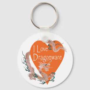 Eu amo o chaveiro de Dragonware