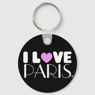 Eu amo o chaveiro de Paris  