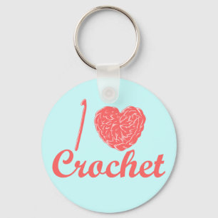 Eu amo o chaveiro do Crochet