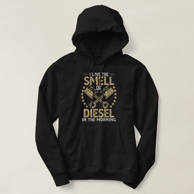 Eu Amo o Cheiro de Diesel de Manhã Camiseta Divert (Frente do Design)