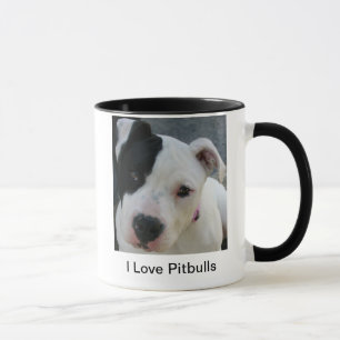 Eu amo o copo da caneca de café de Pitbulls