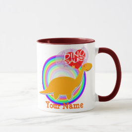 Eu amo o Diplodocus de Dinos & a caneca conhecida