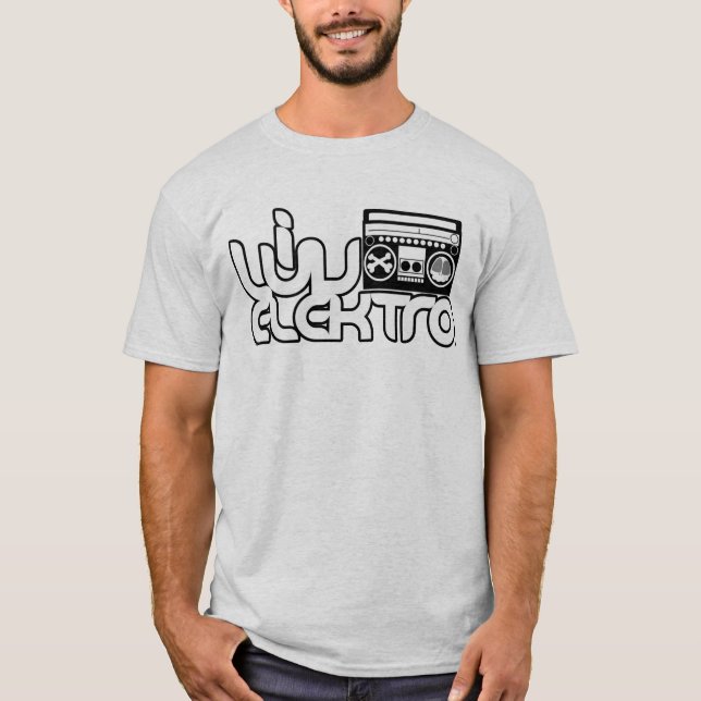 eu amo o electro t-shirt (Frente)
