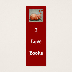 EU AMO O MARCADOR DOS LIVROS COM LEITÃO
