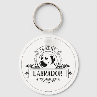 Eu Amo O Meu Chaveiro Labrador