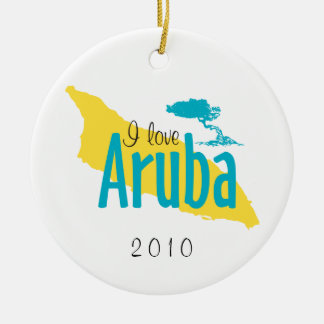 Eu amo o ornamento de Aruba