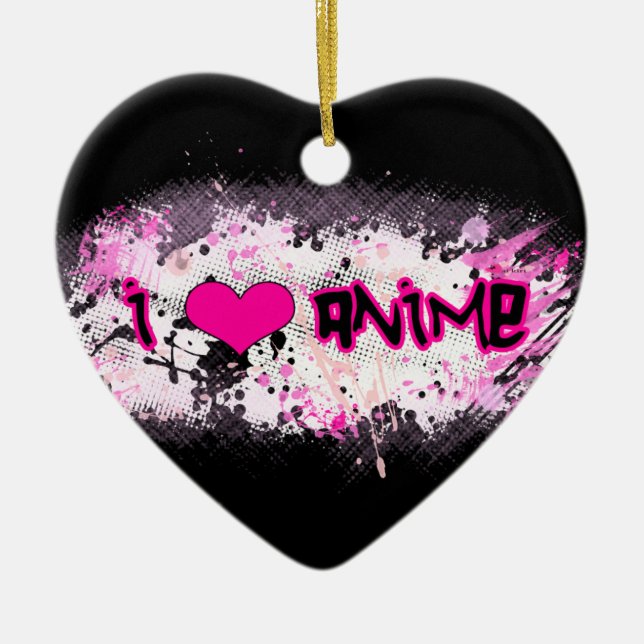 Eu amo o ornamento do Anime (Frente)