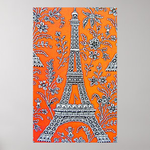 EU AMO o poster de PARIS