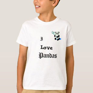 Eu Amo O Suéter Pandas Kids