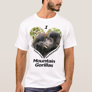 Eu amo o t-shirt 4 dos gorila de montanha (parte