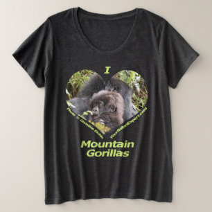 Eu amo o t-shirt 5 dos gorila de montanha (parte