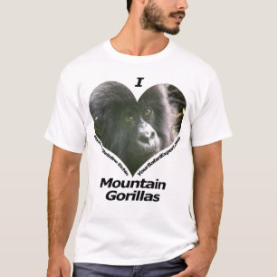 Eu amo o t-shirt 5 dos gorila de montanha (parte
