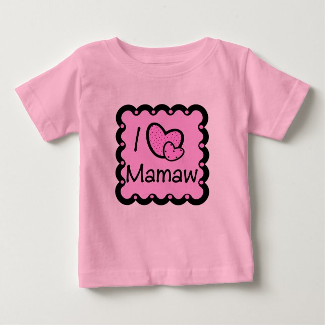 Eu amo o t-shirt bonito de Mamaw (Frente)