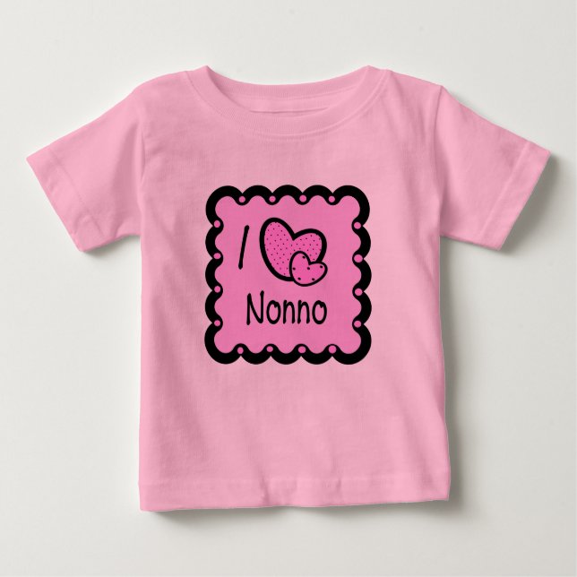 Eu amo o t-shirt bonito de Nonno (Frente)