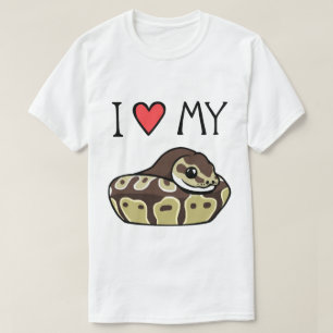 Eu amo o t-shirt bonito dos meus homens engraçado