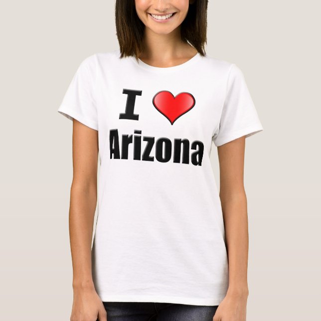 Eu amo o t-shirt da arizona - mulheres (Frente)