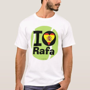 Eu amo o t-shirt da bola de tênis de Rafa