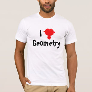 Eu amo o t-shirt da geometria