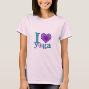 eu amo o t-shirt da ioga