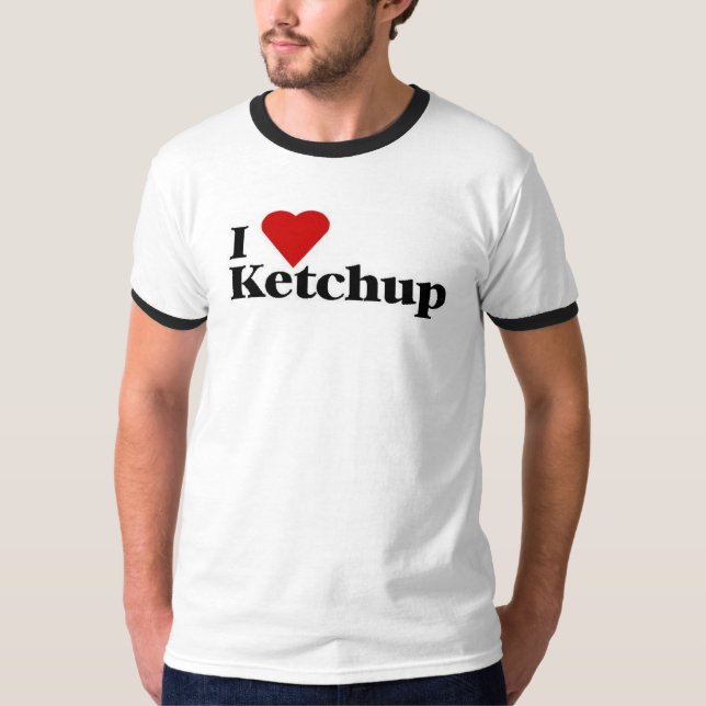 Eu amo o t-shirt da ketchup (Frente)