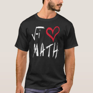 Eu amo o t-shirt da matemática