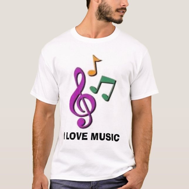 Eu amo o t-shirt da música (Frente)