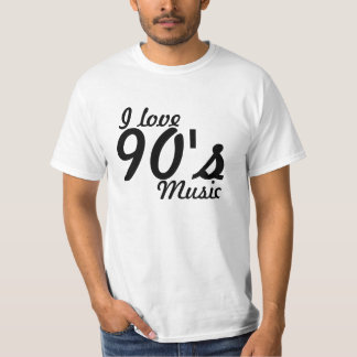 Eu amo o t-shirt da música dos anos 90