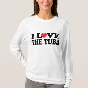 Eu amo o t-shirt da tuba
