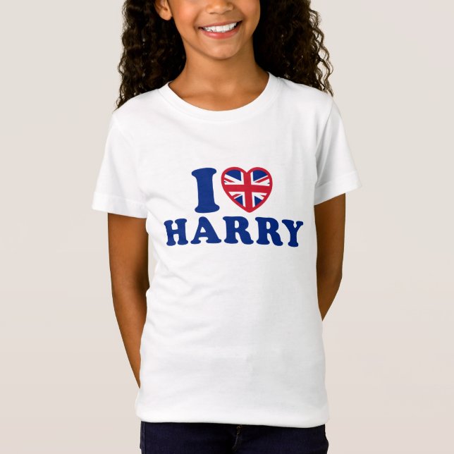 Eu amo o t-shirt das meninas de Harry (Frente)