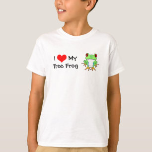 Eu amo o t-shirt das minhas crianças do sapo de