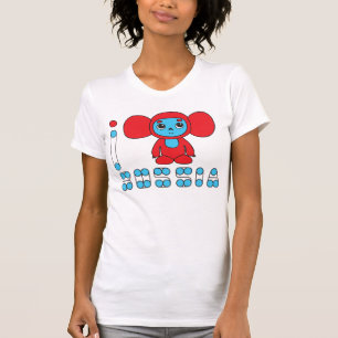 EU AMO o t-shirt das mulheres de RÚSSIA