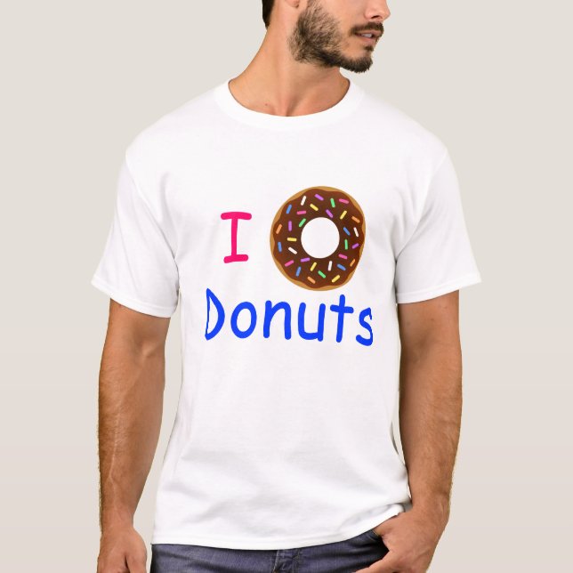 Eu amo o t-shirt das rosquinhas (Frente)