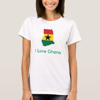 Eu amo o t-shirt das senhoras de Ghana