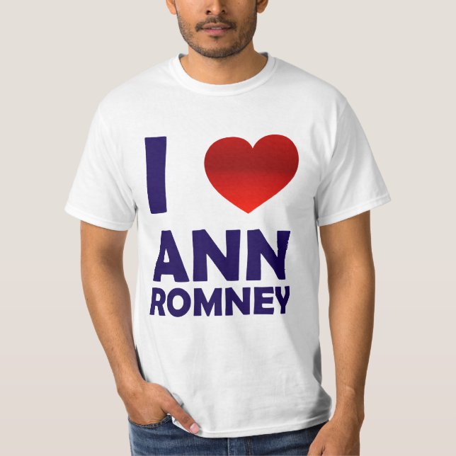 Eu amo o t-shirt de Ann Romney (Frente)